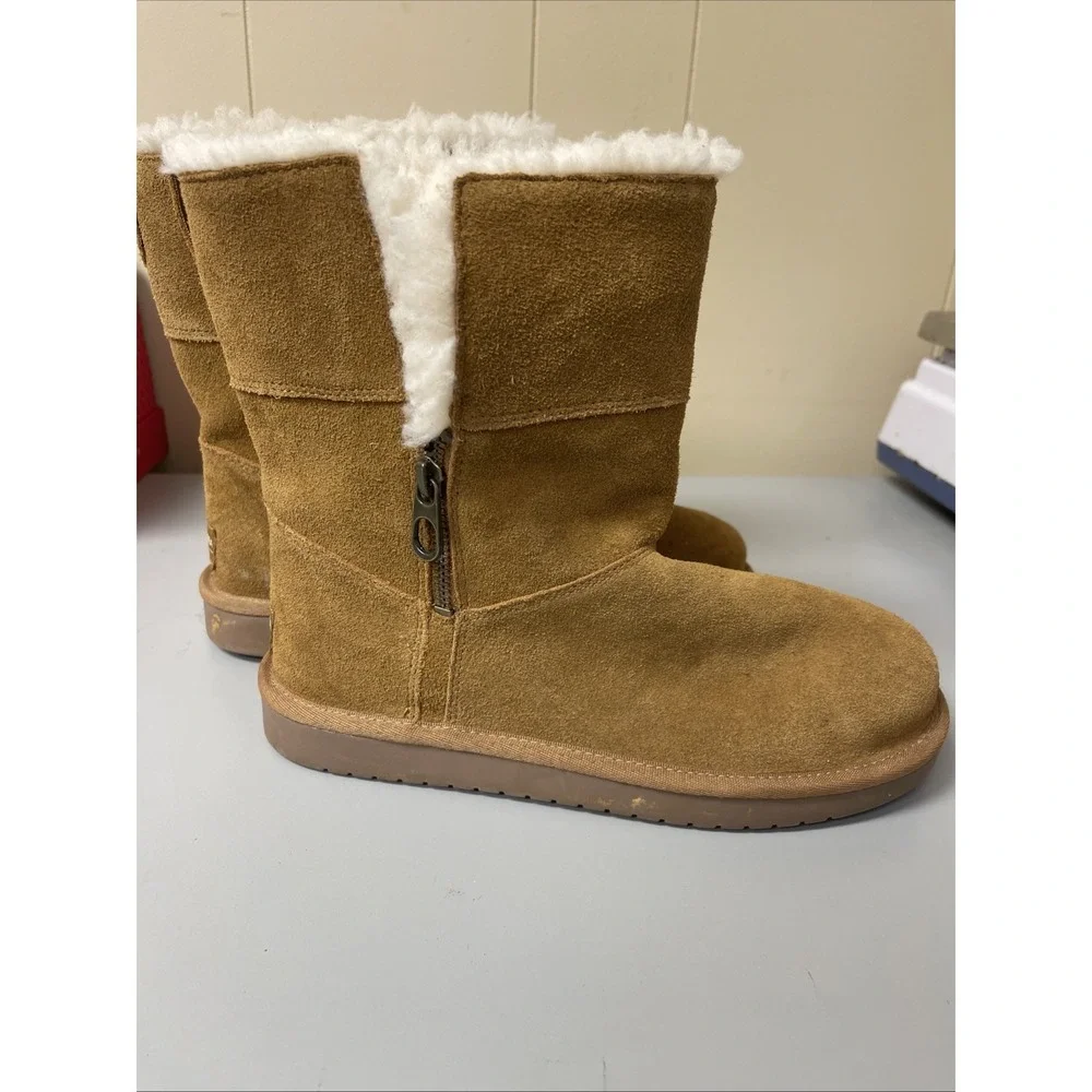 Koolaburra by UGG Kids KOOLA Short Fashion Boots - Chestnut, US 4 Style #1117813